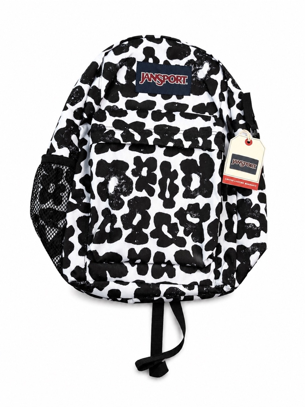 JanSport Essential Groovy Grooves Black Print 24L Backpack NEW WITH TAG